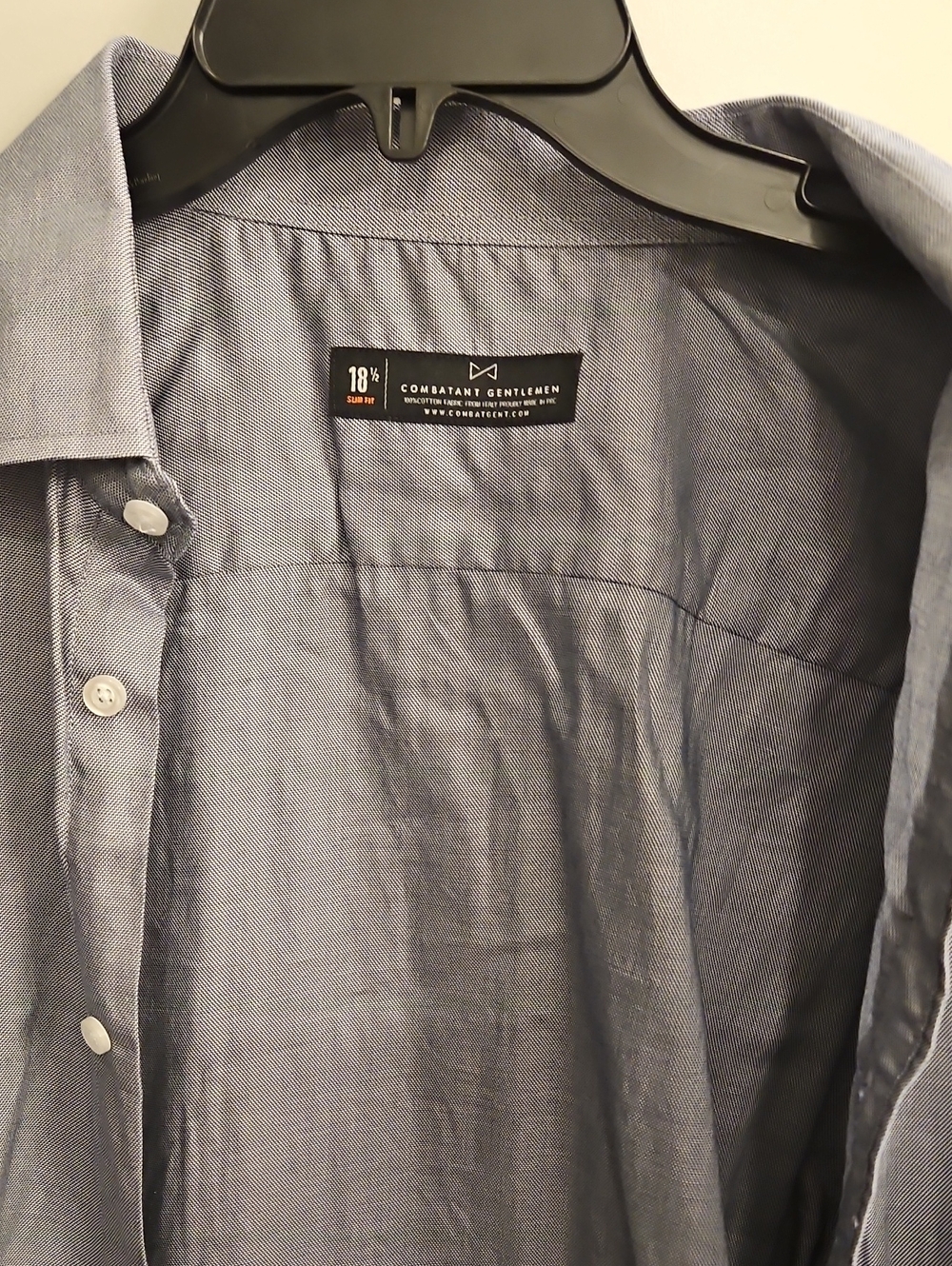 Men's Blue Linen-Blend Button-Down Shirt
